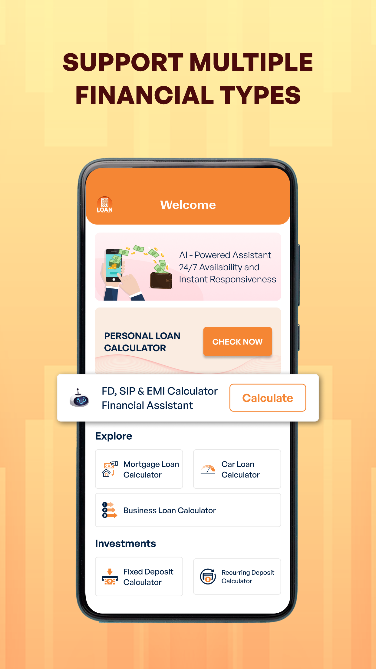اسکرین شات 1 برنامه Finance Mortgage Calculator
