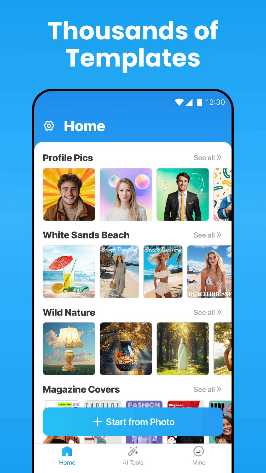اسکرین شات 5 برنامه AI Photo Editor - BgMaster