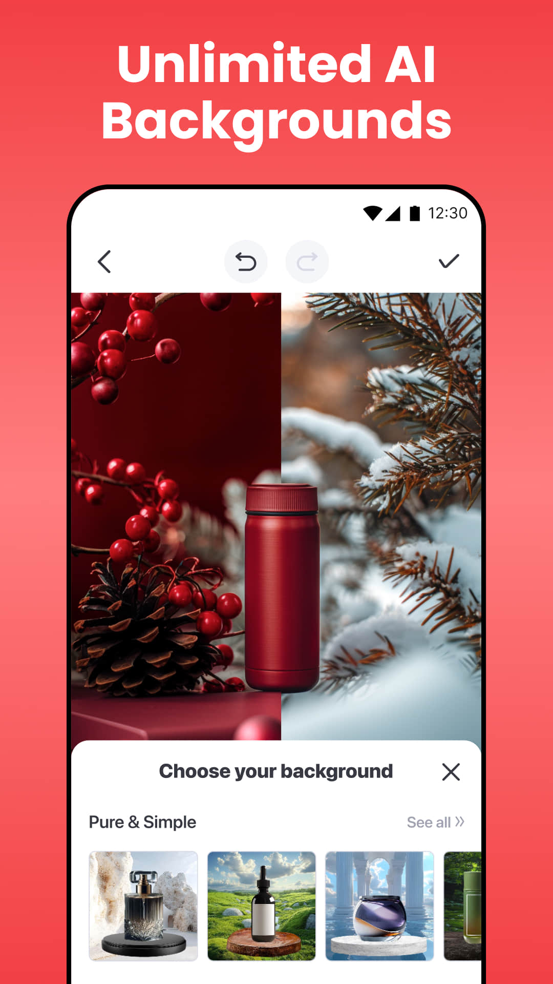 اسکرین شات 4 برنامه AI Photo Editor - BgMaster