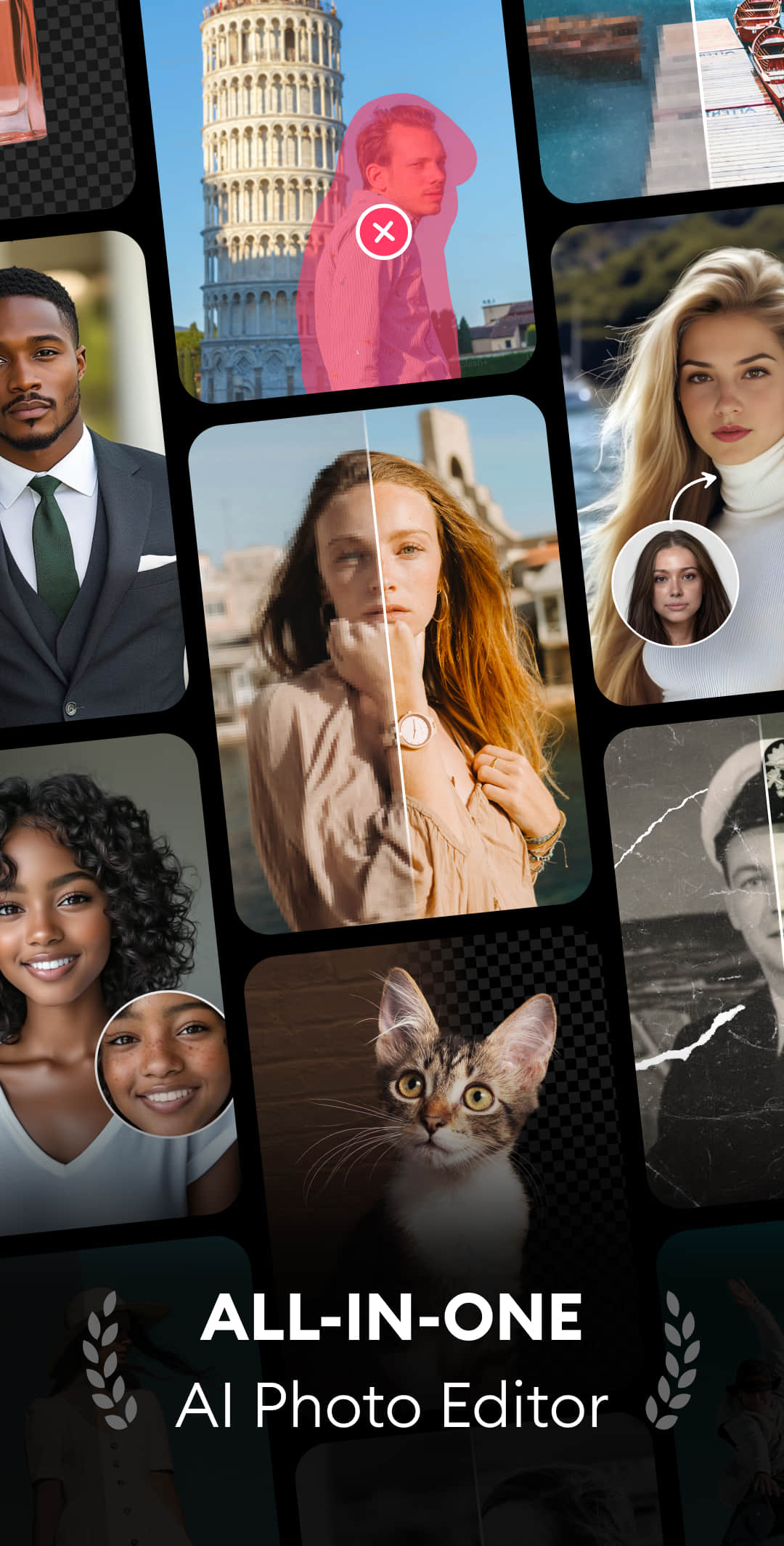 اسکرین شات 1 برنامه AI Photo Studio: Editor Pro