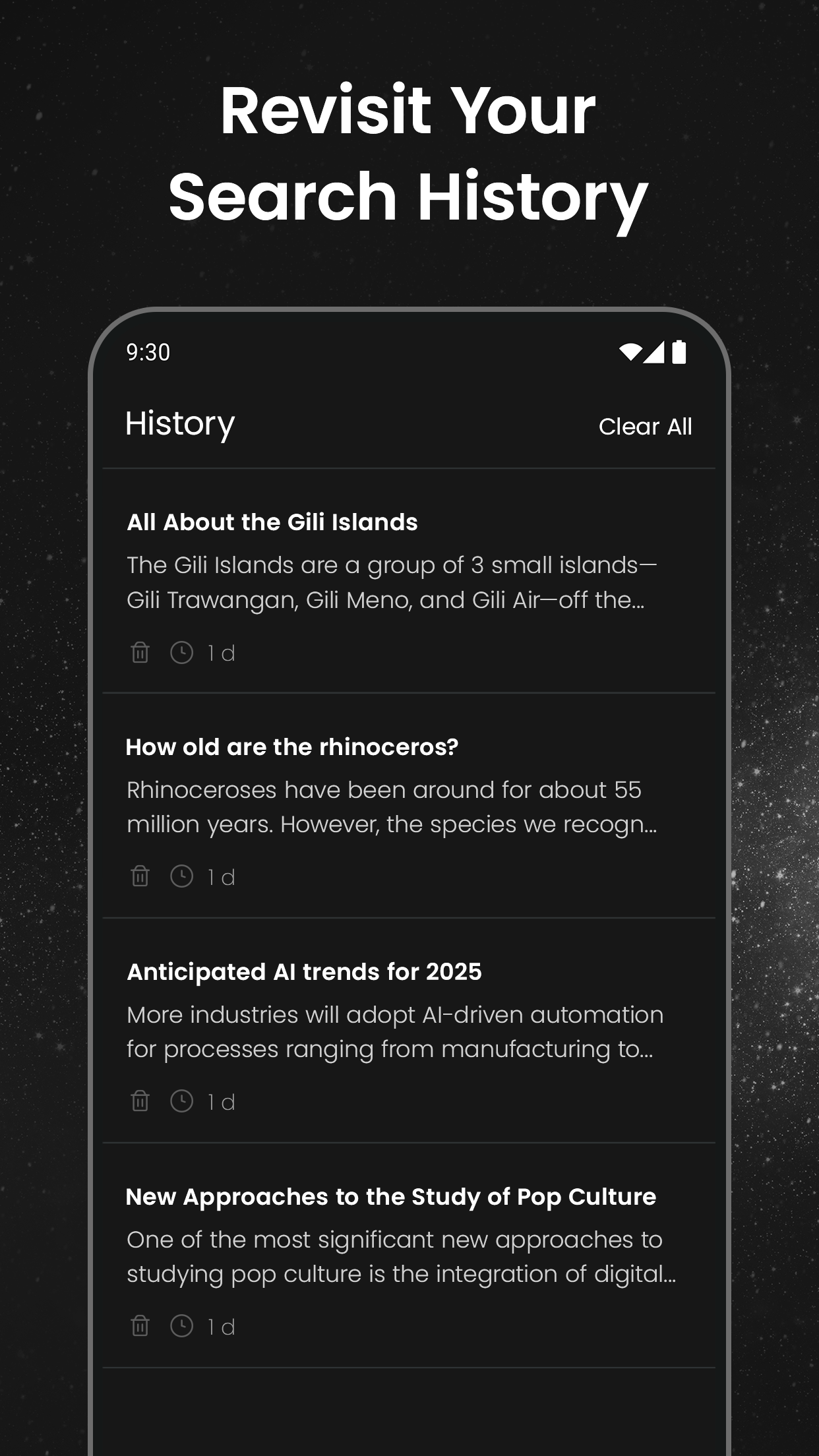 اسکرین شات 4 برنامه Inscope - AI Search & Browser