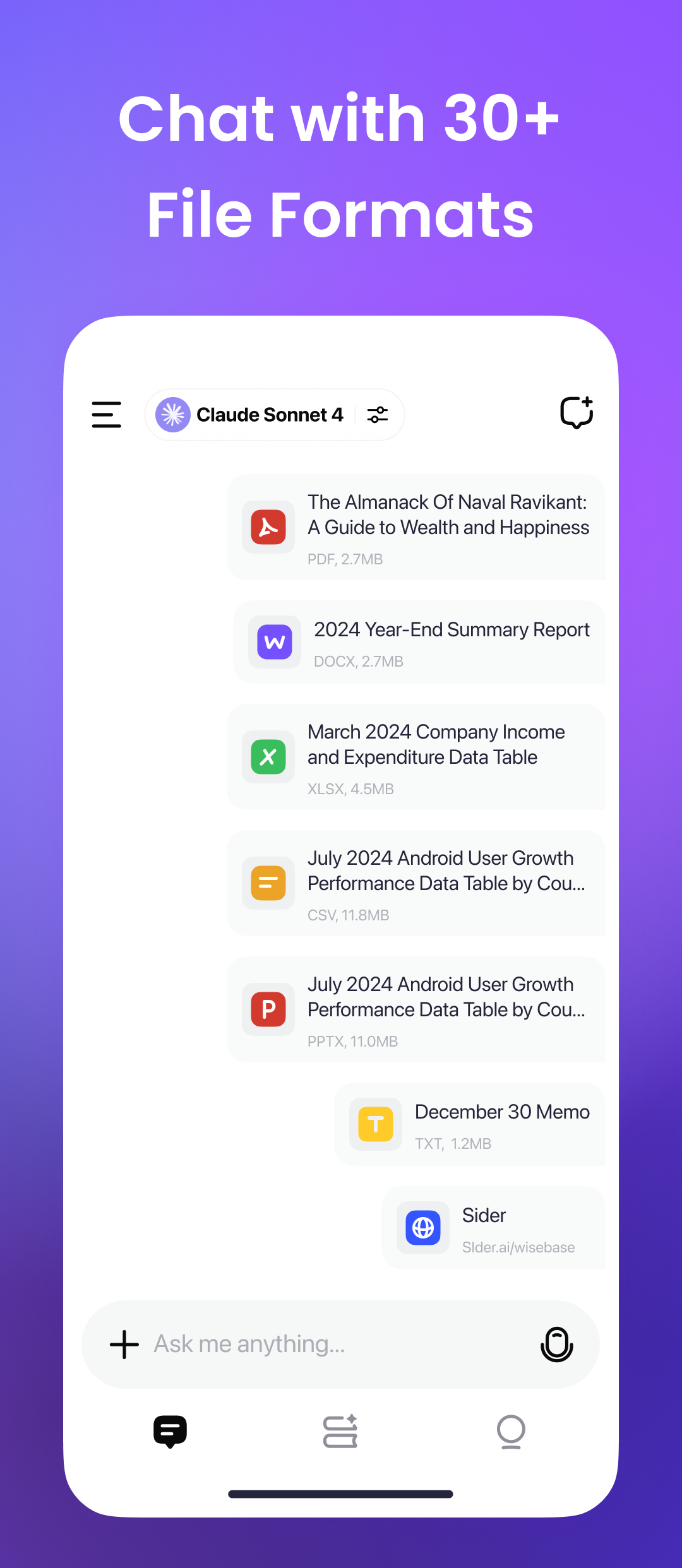 اسکرین شات 6 برنامه Sider: AI GPT Deep Chat