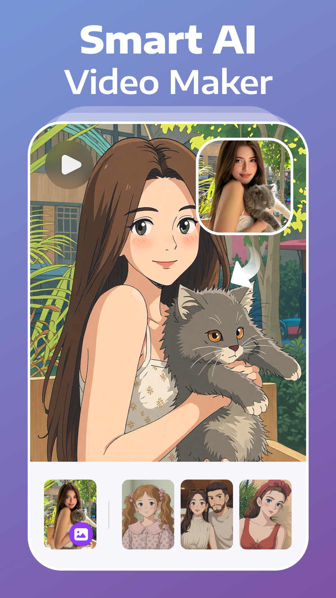 اسکرین شات 3 برنامه AI Video Creator - Toki
