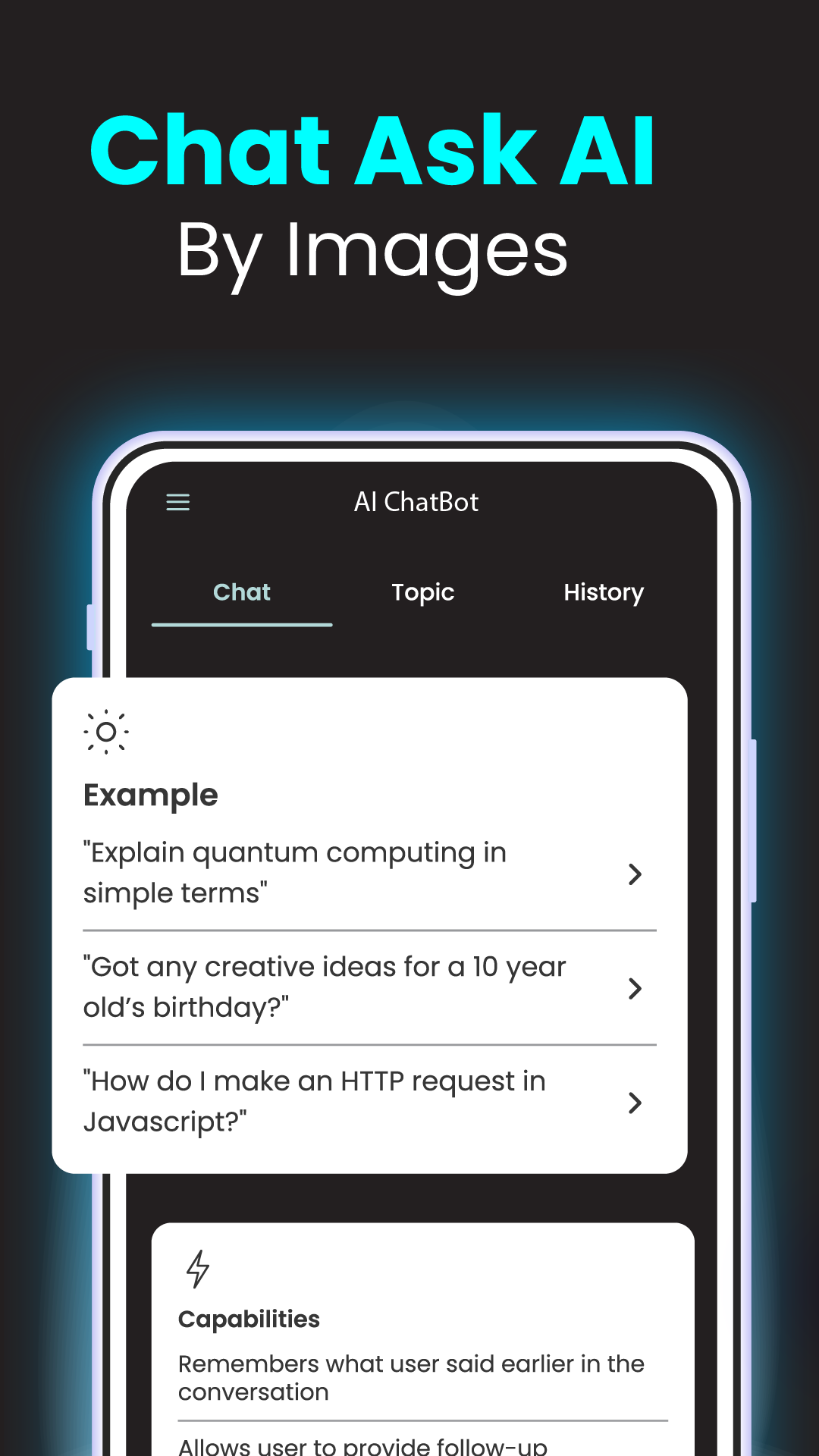 اسکرین شات 4 برنامه VoxyBot: AI Assistant Chatbot