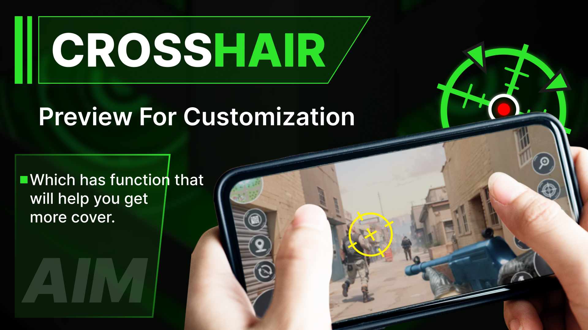 اسکرین شات 1 برنامه Crosshair Pro - Custom Scope