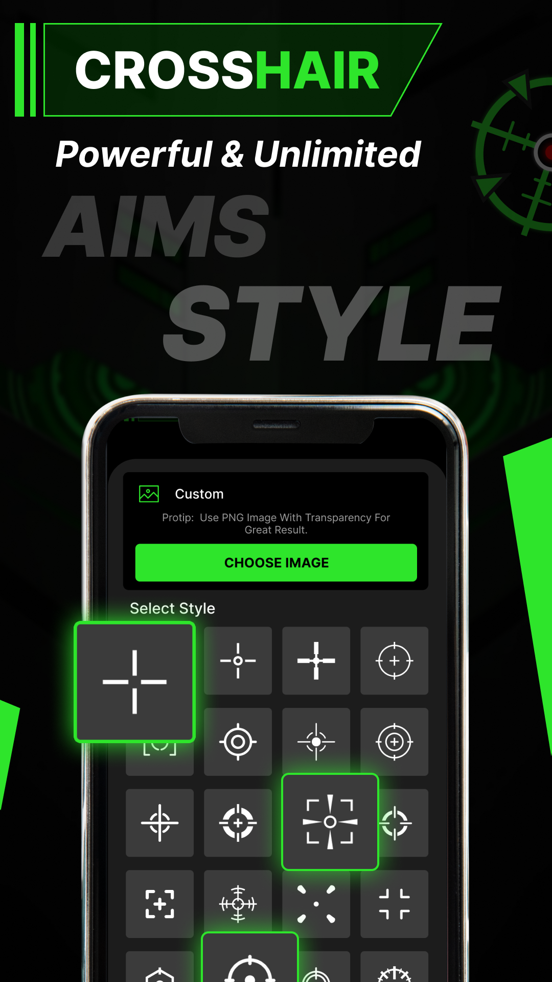 اسکرین شات 5 برنامه Crosshair Pro - Custom Scope