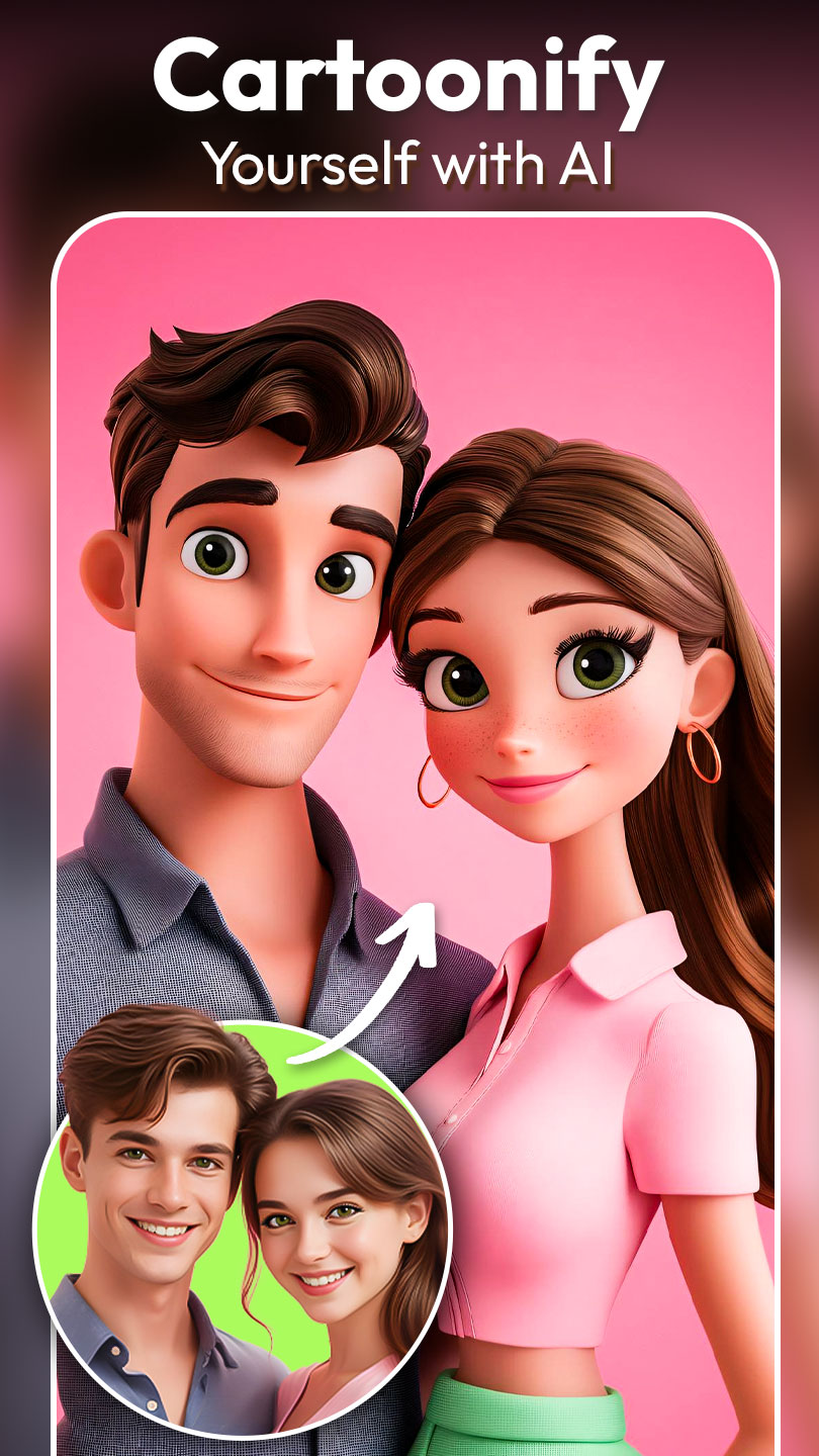 اسکرین شات 1 برنامه Toonify: AI Photo Generator