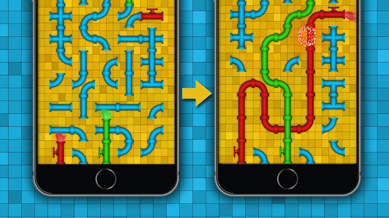 اسکرین شات 1 بازی Pipe - logic puzzles