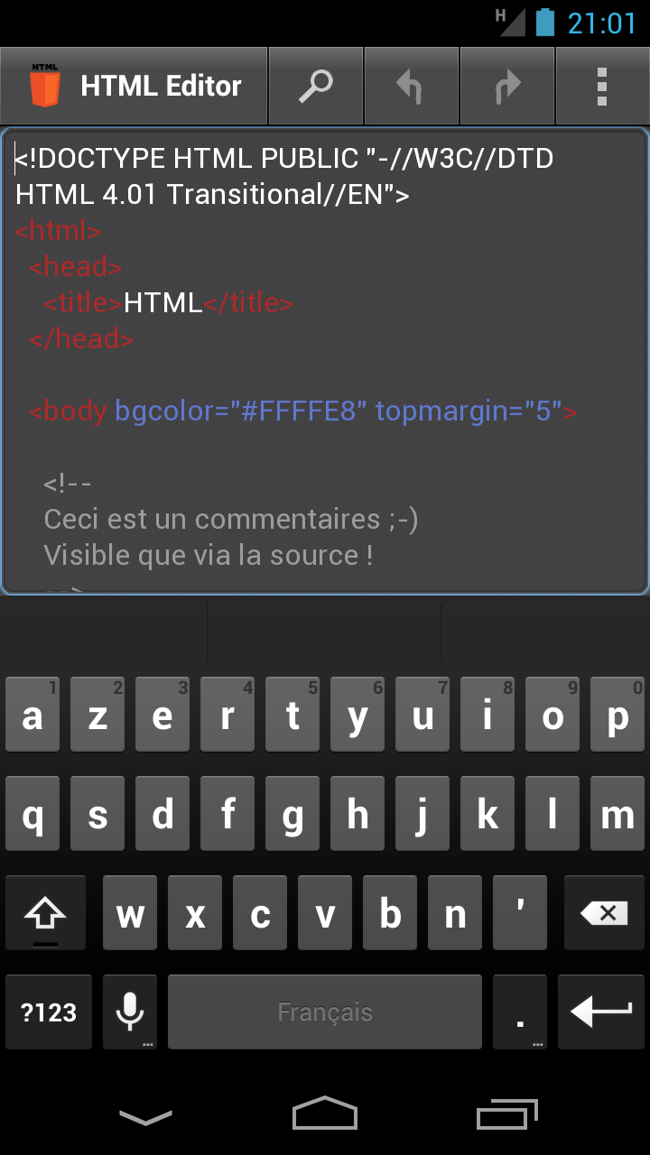 اسکرین شات 3 برنامه HTML Editor