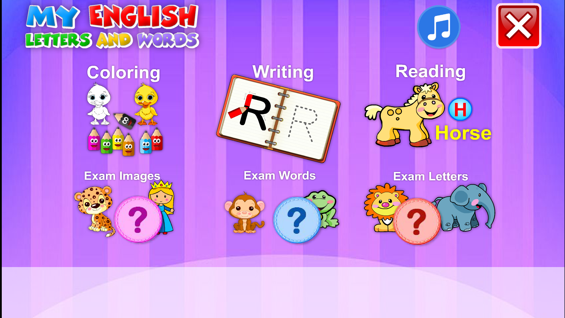 اسکرین شات 1 برنامه My English Letters and Words
