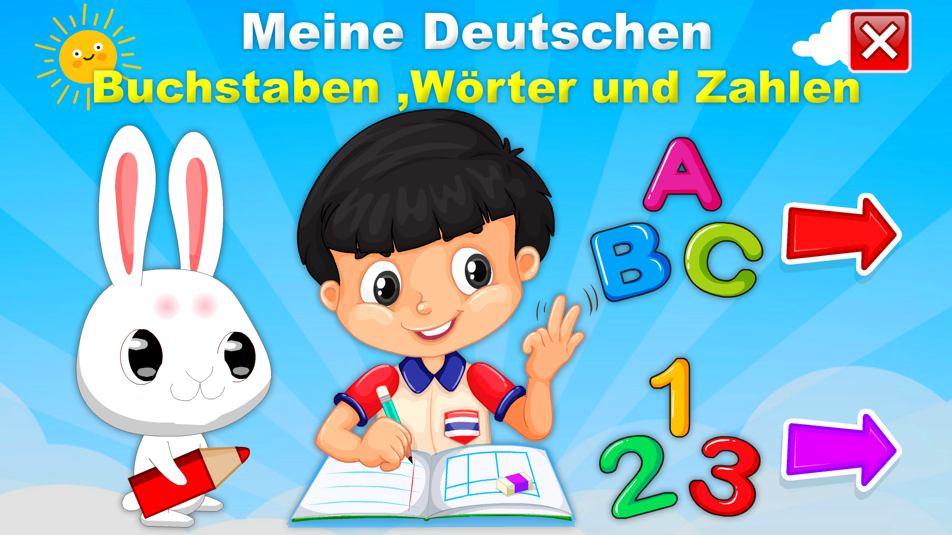 اسکرین شات 1 برنامه My German Letters , Numbers