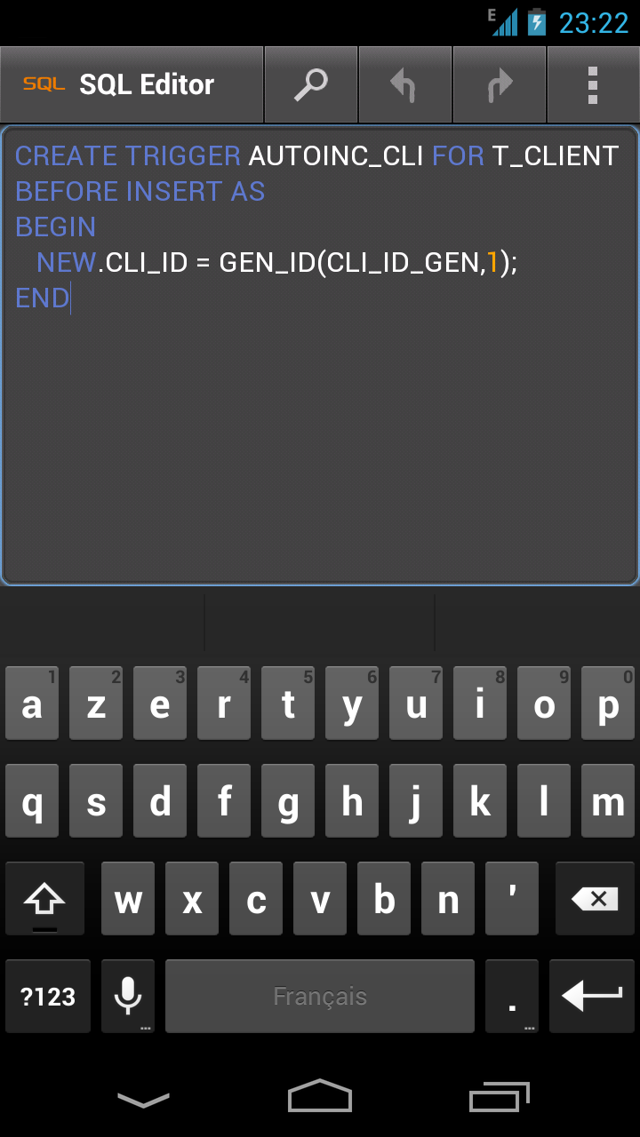 اسکرین شات 3 برنامه SQL Editor