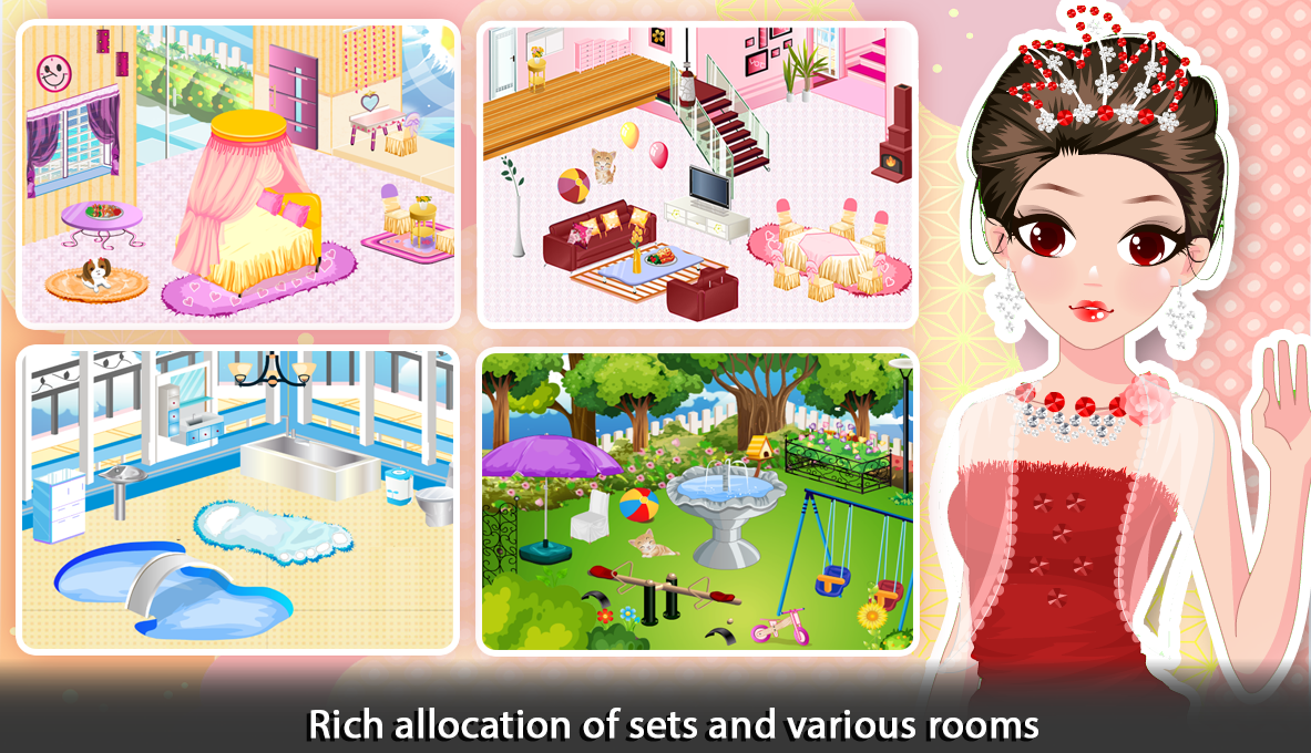 اسکرین شات 4 بازی Girl Doll House - Room Design