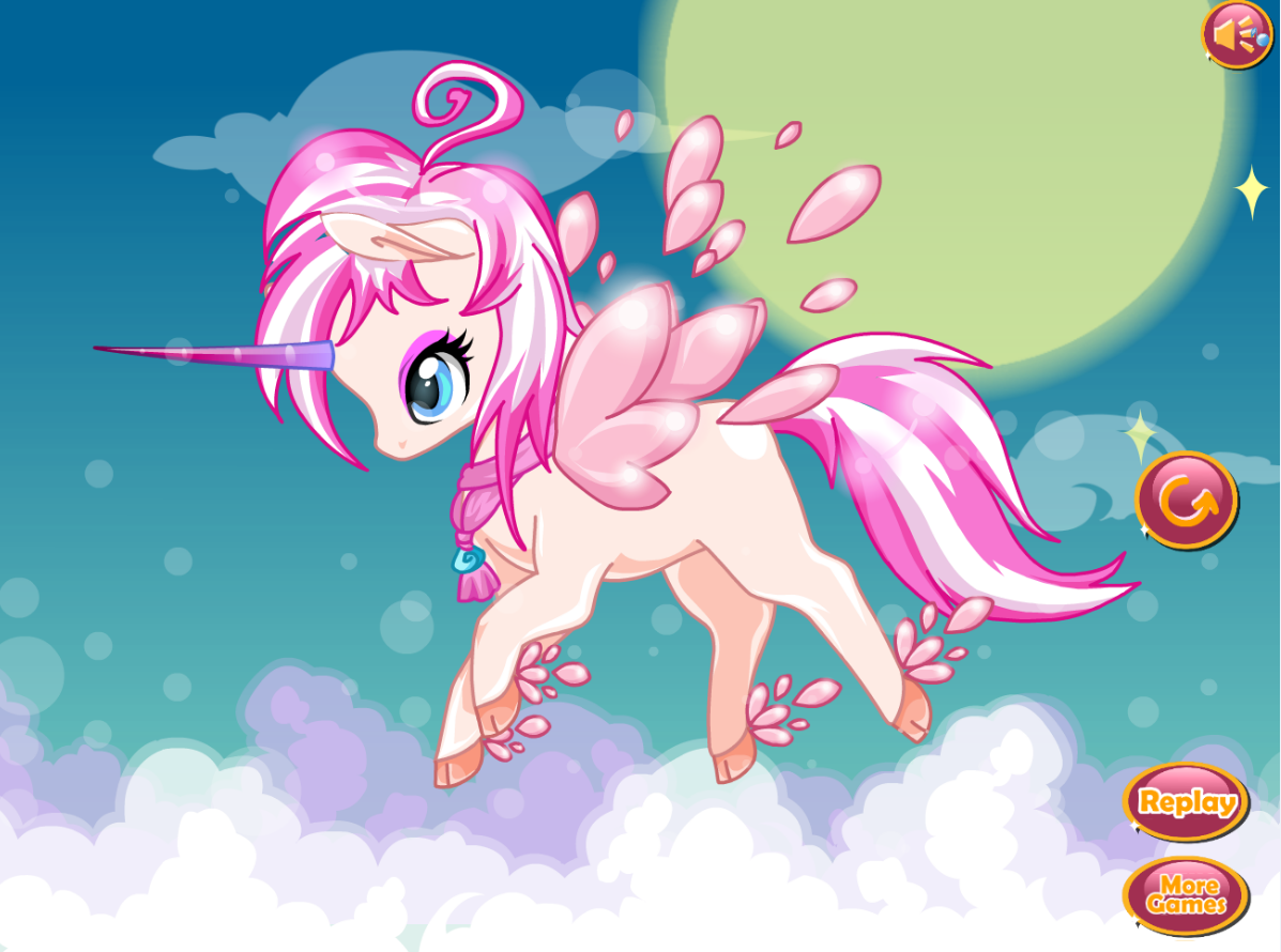 اسکرین شات 1 بازی Magical Unicorn Rainbow Game