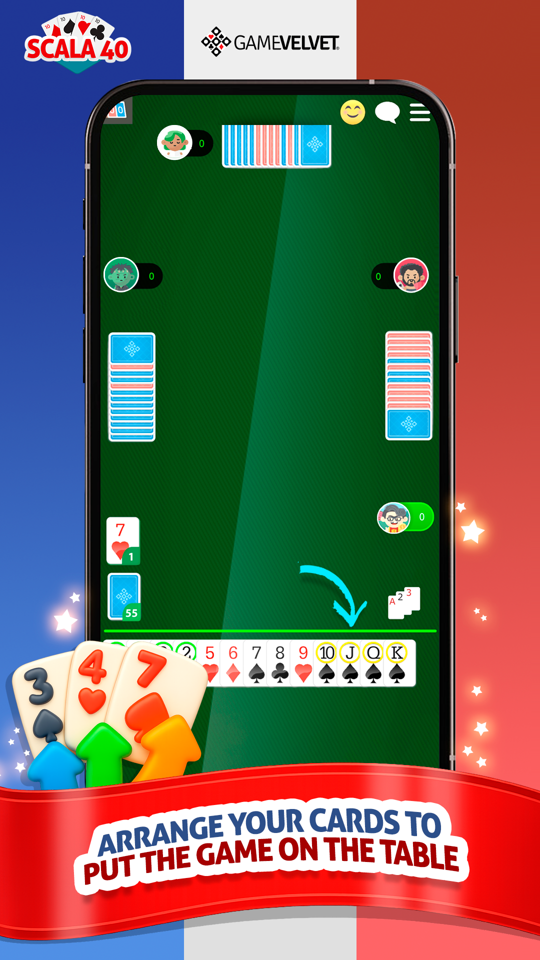 اسکرین شات 2 بازی Scala 40 Online - Card Game
