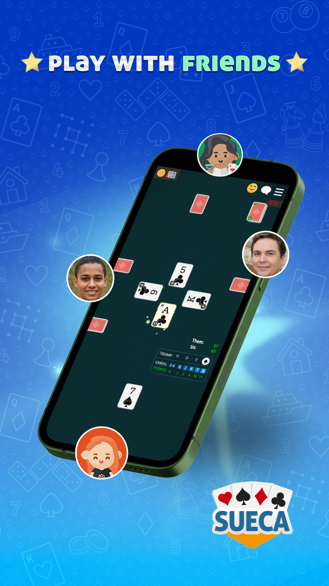 اسکرین شات 2 بازی Sueca Online GameVelvet