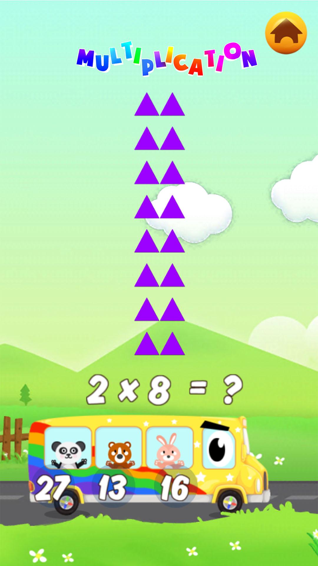 اسکرین شات 6 بازی Math games for kids: 1-2 grade