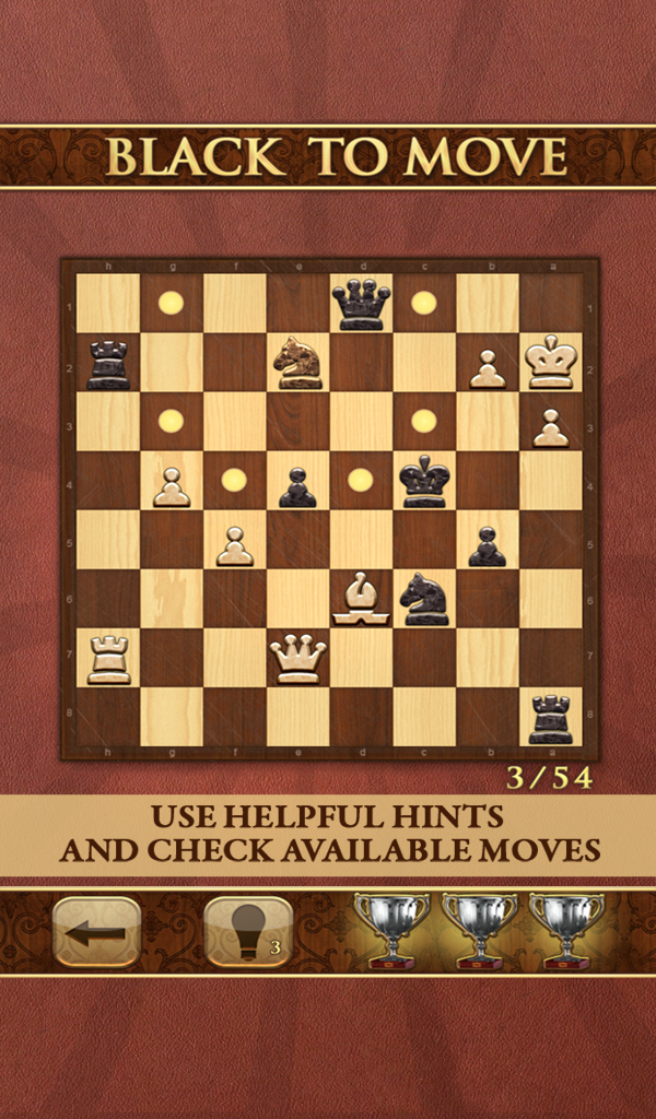 اسکرین شات 3 بازی Mate in One Move: Chess Puzzle