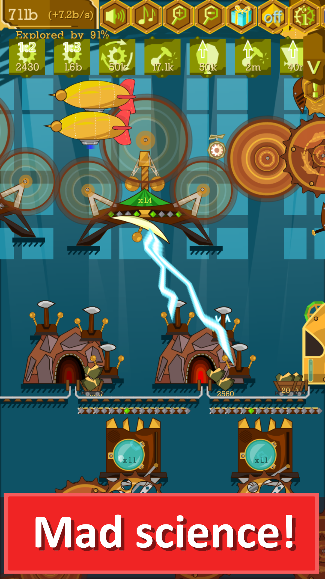 اسکرین شات 3 بازی Steampunk Idle Gear Spinner