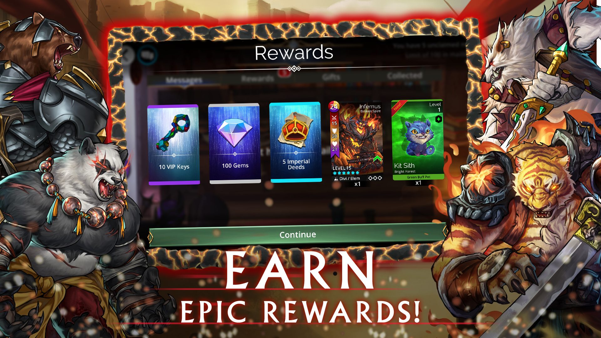 اسکرین شات 4 بازی Gems of War - Match 3 RPG