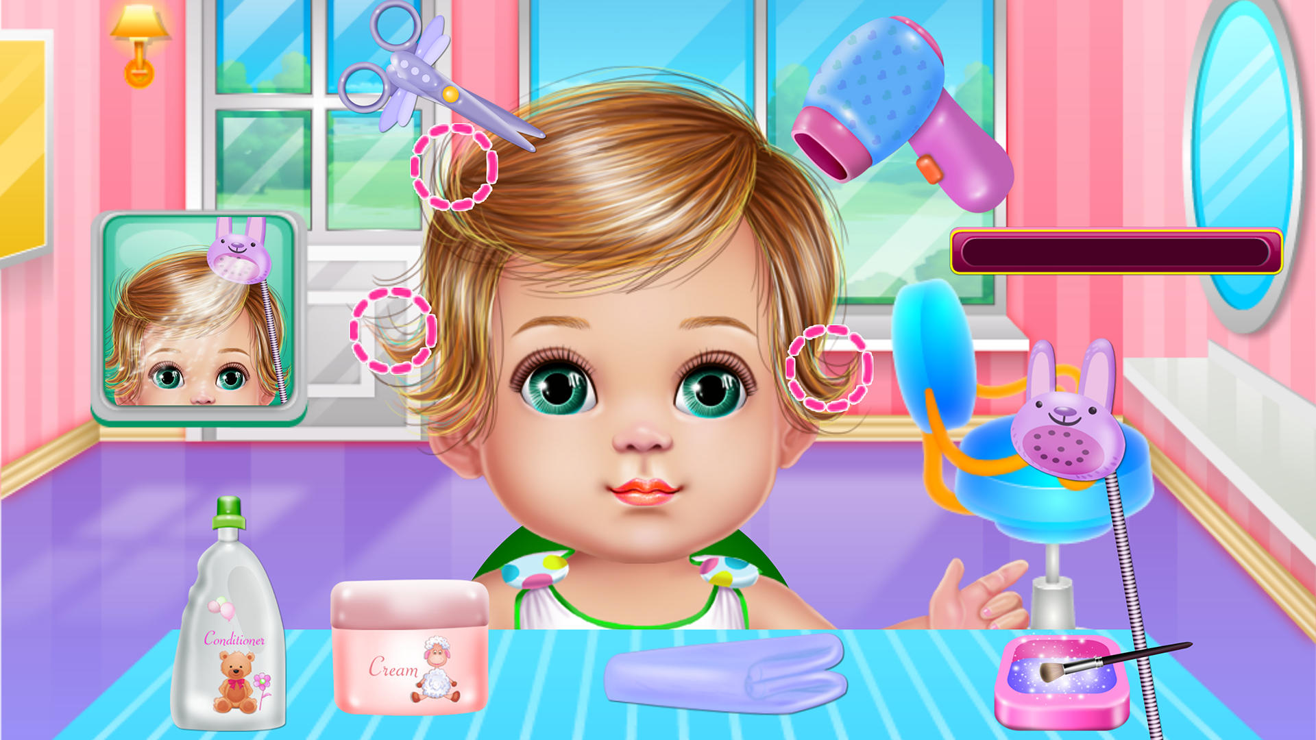 اسکرین شات 2 برنامه Baby Care and Make Up