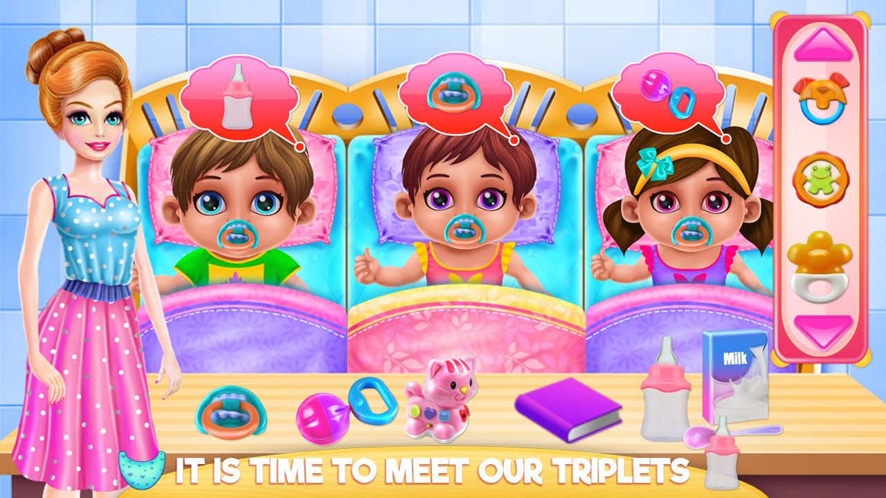 اسکرین شات 3 برنامه Crazy Mommy Triplets Care
