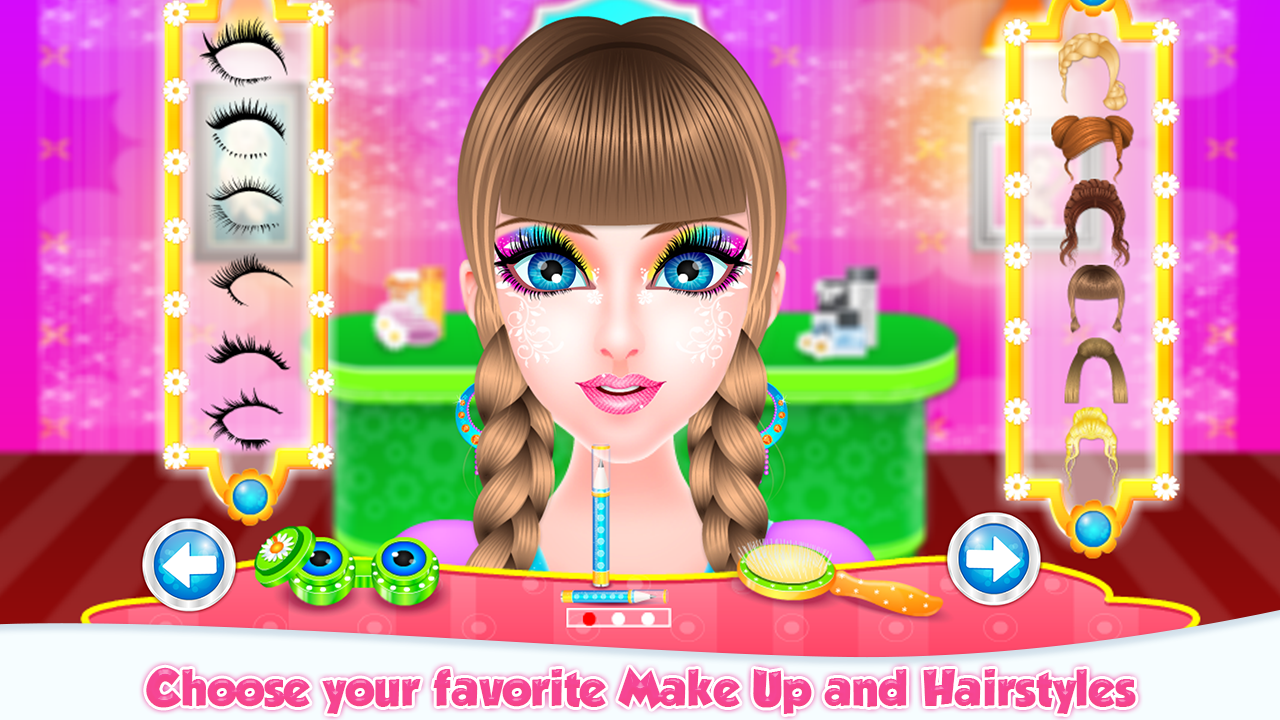 اسکرین شات 3 برنامه Girl Make Up Salon