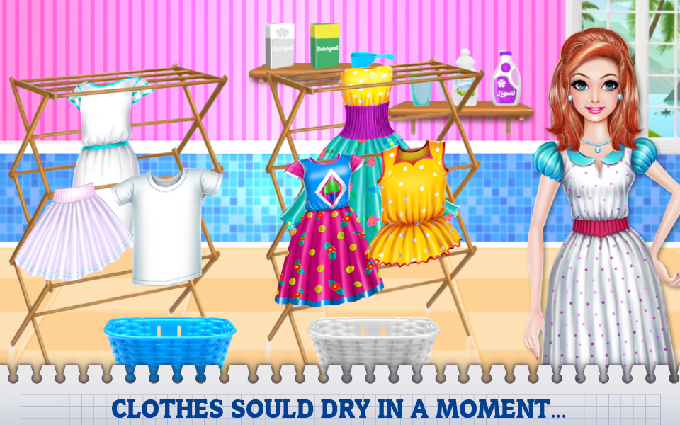 اسکرین شات 1 بازی Mommy's Laundry Day