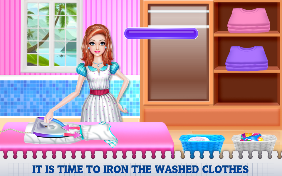 اسکرین شات 2 بازی Mommy's Laundry Day