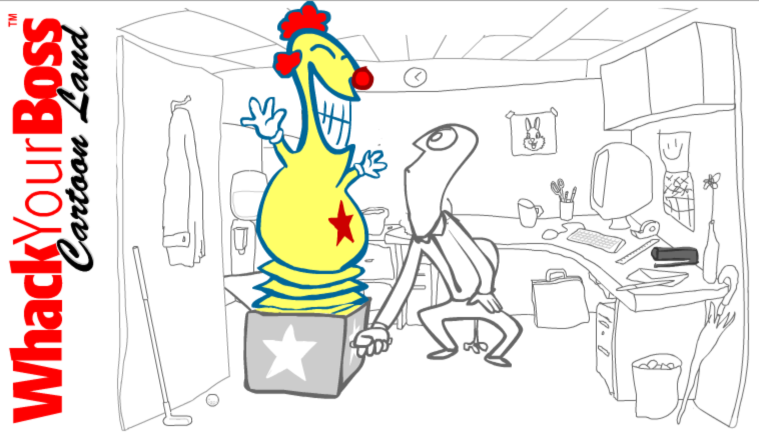 اسکرین شات 2 بازی Whack Your Boss ~ Cartoon Land