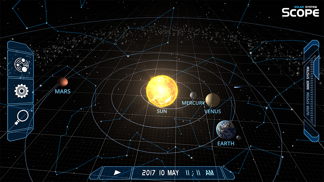 اسکرین شات 1 برنامه Solar System Scope