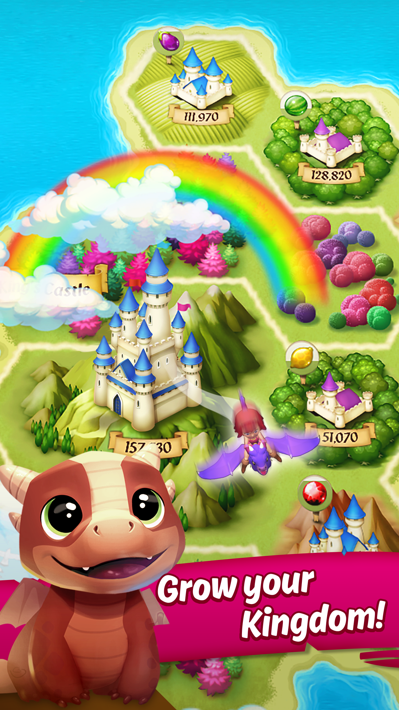 اسکرین شات 1 بازی Kingcraft: Candy Match 3