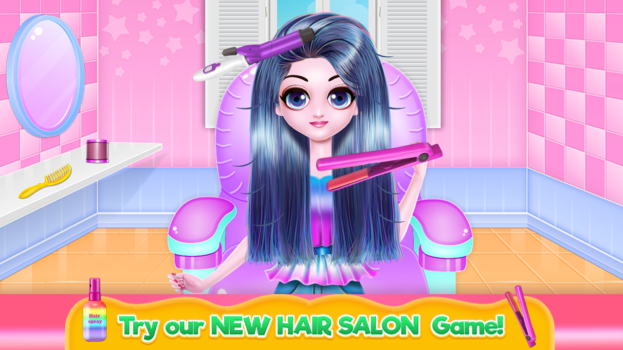 اسکرین شات 3 برنامه Cosplay Girl Hair Salon
