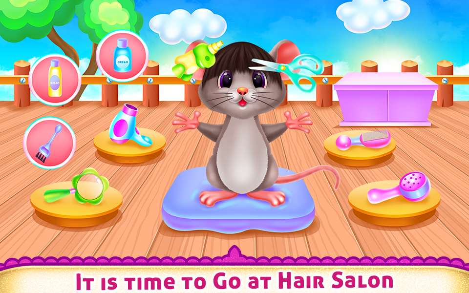 اسکرین شات 3 برنامه Cute Mouse Caring And Dressup