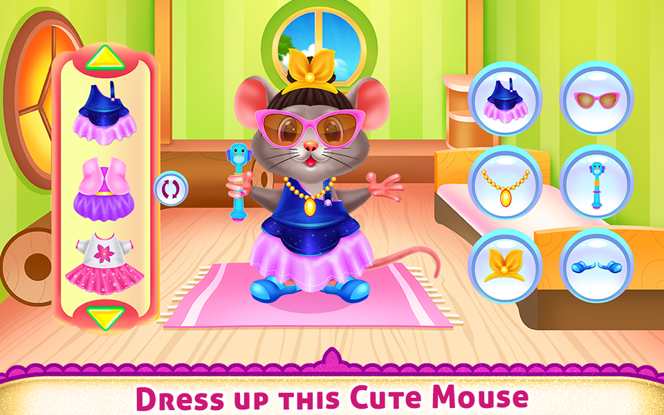 اسکرین شات 8 برنامه Cute Mouse Caring And Dressup