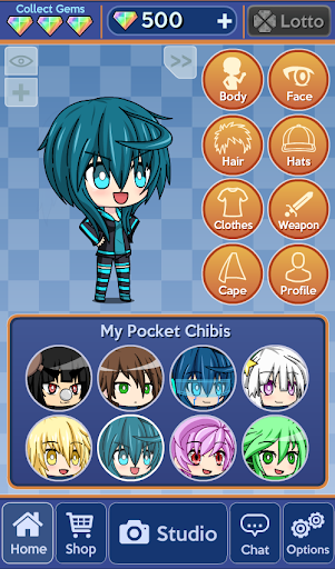 اسکرین شات 7 بازی Pocket Chibi - Anime Dress Up