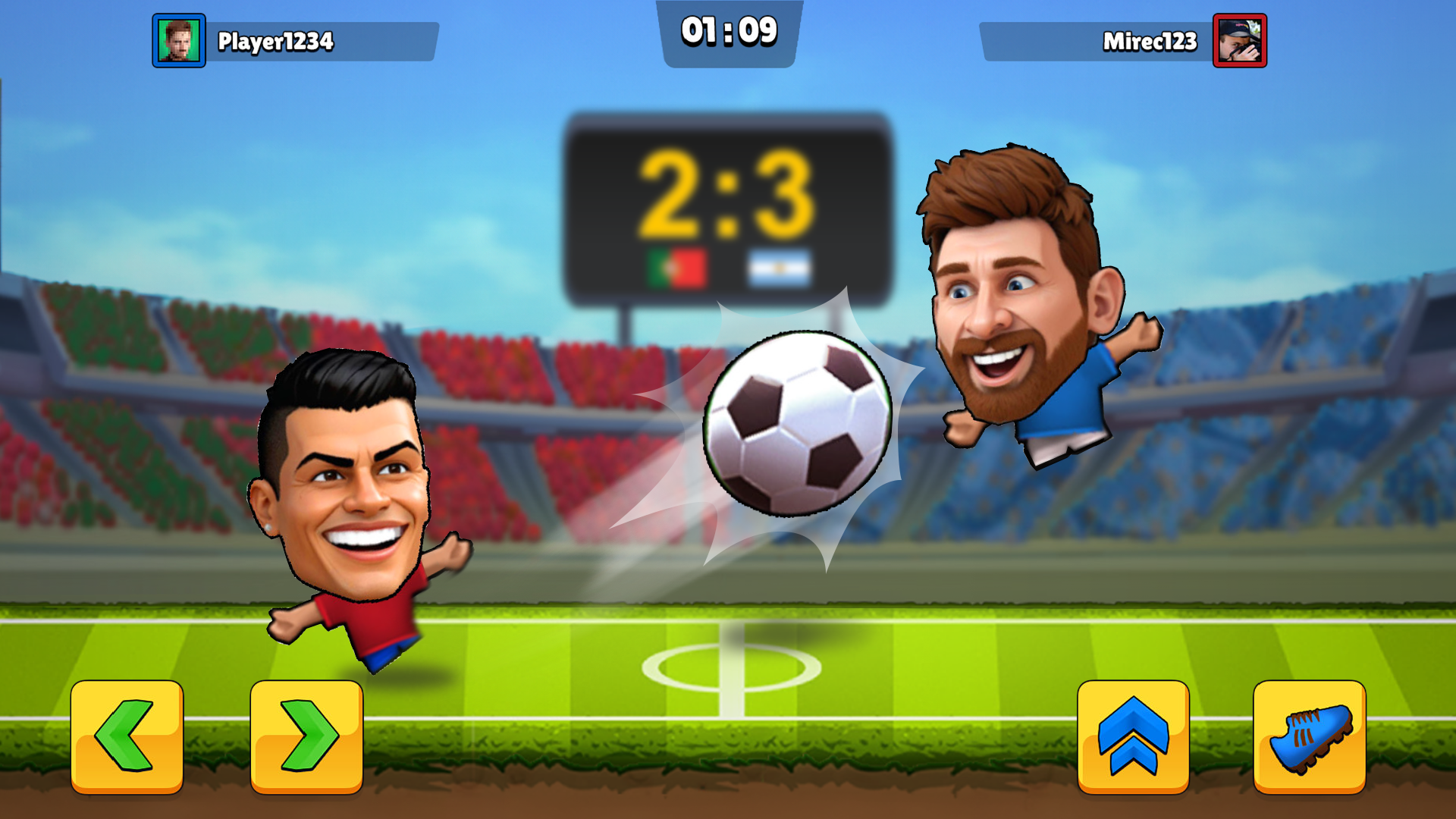 اسکرین شات 1 بازی Puppet Soccer - Football
