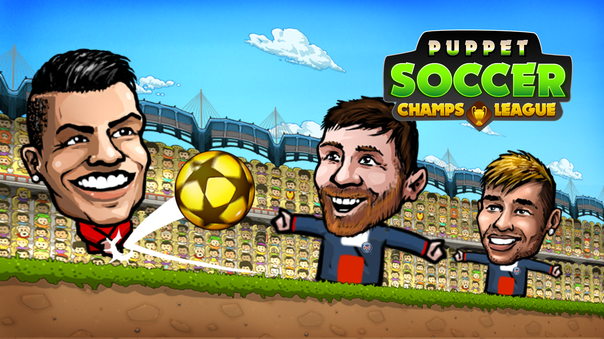 اسکرین شات 1 بازی Puppet Soccer: Champs League