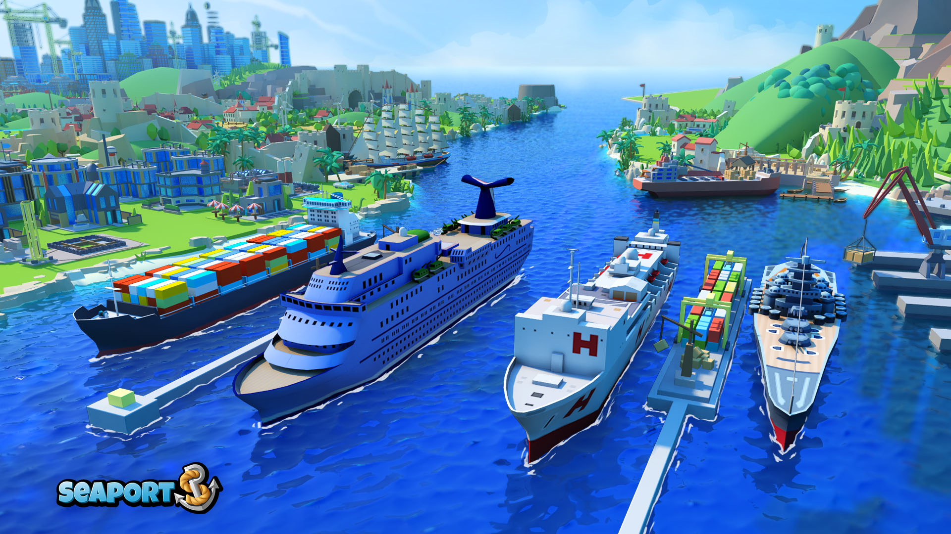 اسکرین شات 8 بازی Sea Port: Cargo Boat Tycoon