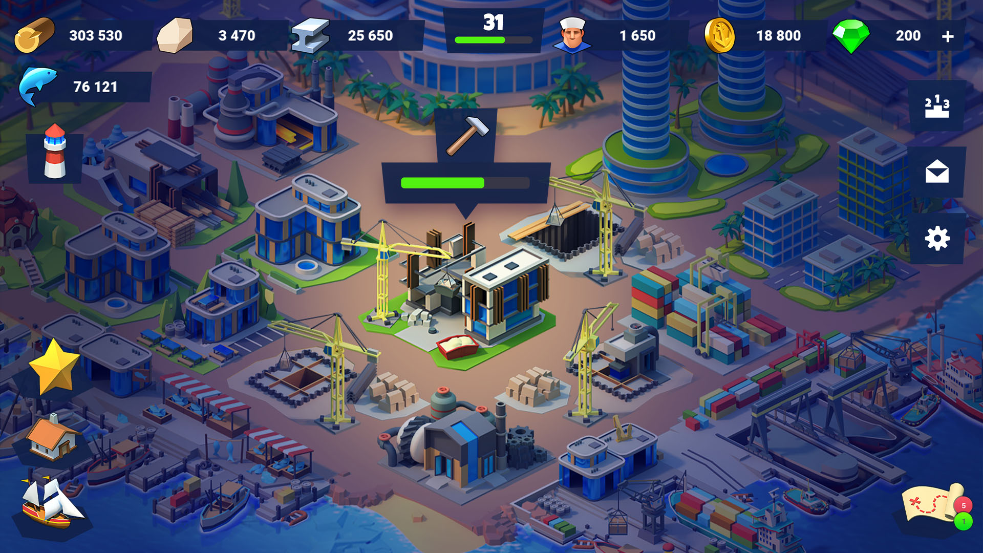 اسکرین شات 7 بازی Sea Port: Cargo Boat Tycoon