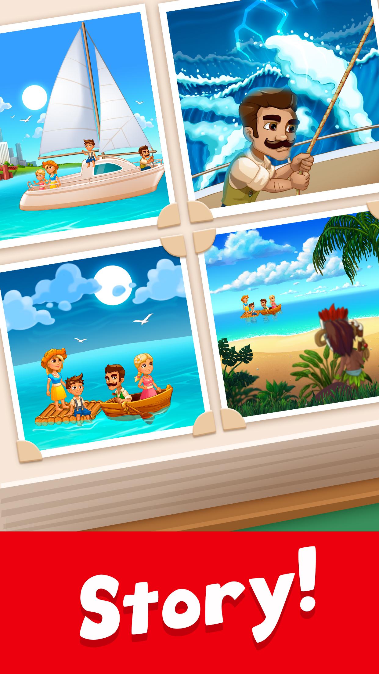 اسکرین شات 6 بازی Tropic Trouble Match 3 Builder