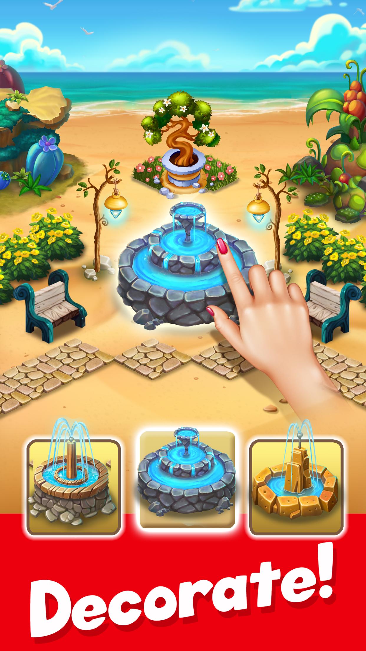اسکرین شات 2 بازی Tropic Trouble Match 3 Builder