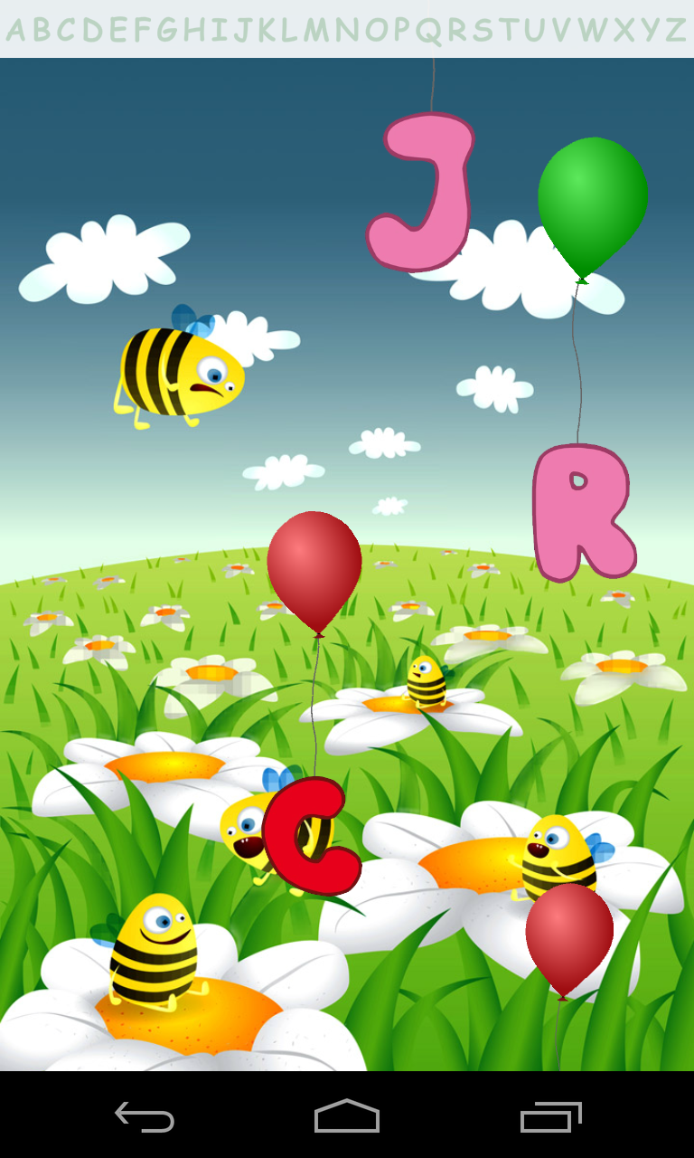 اسکرین شات 3 برنامه ABC Balloon Alphabet Kids