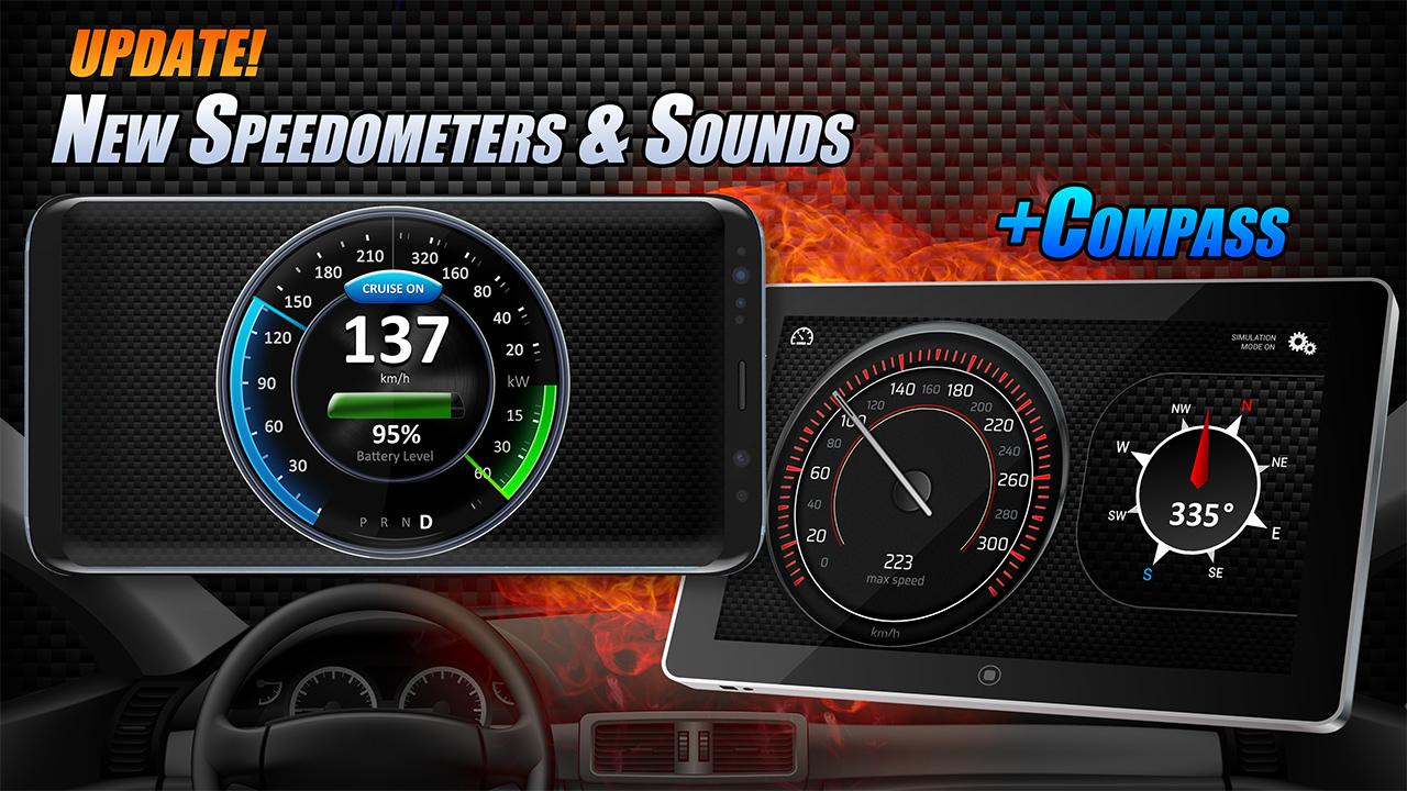 اسکرین شات 1 برنامه Speedometers & Sounds of Super