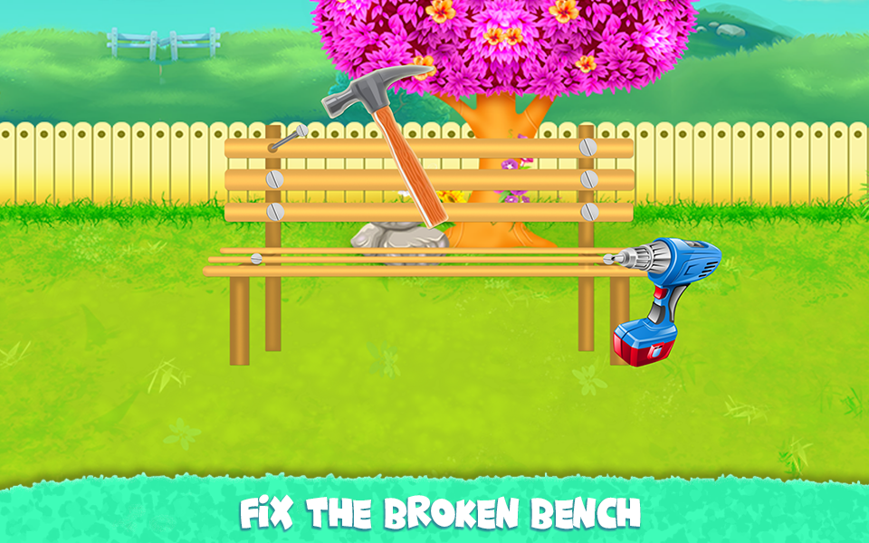 اسکرین شات 4 برنامه Childrens Park Garden Cleaning