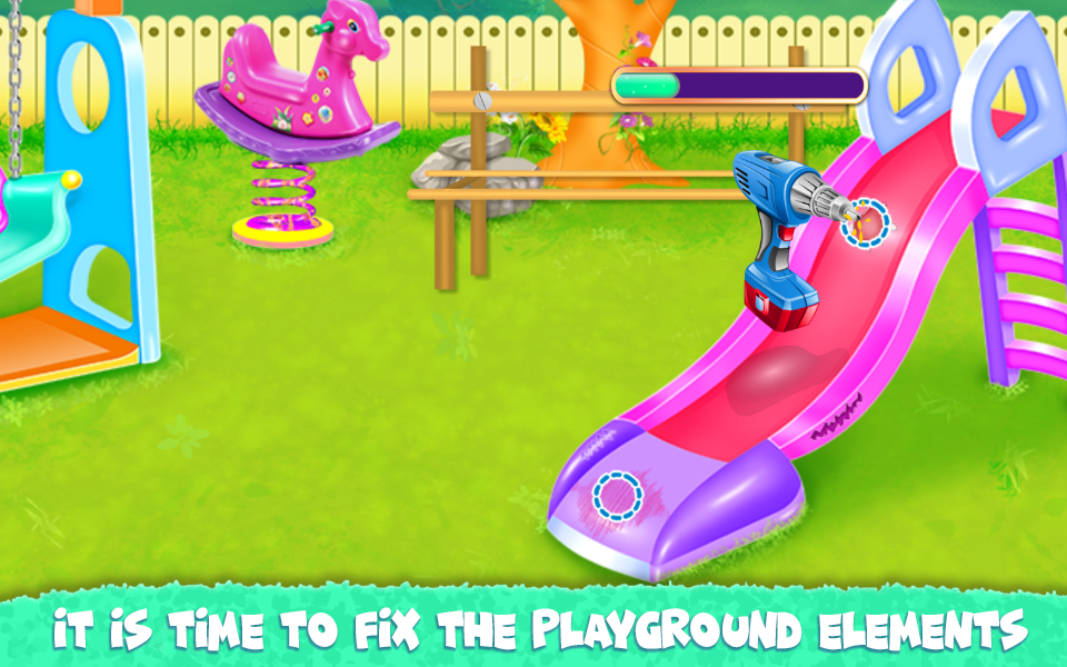 اسکرین شات 3 برنامه Childrens Park Garden Cleaning