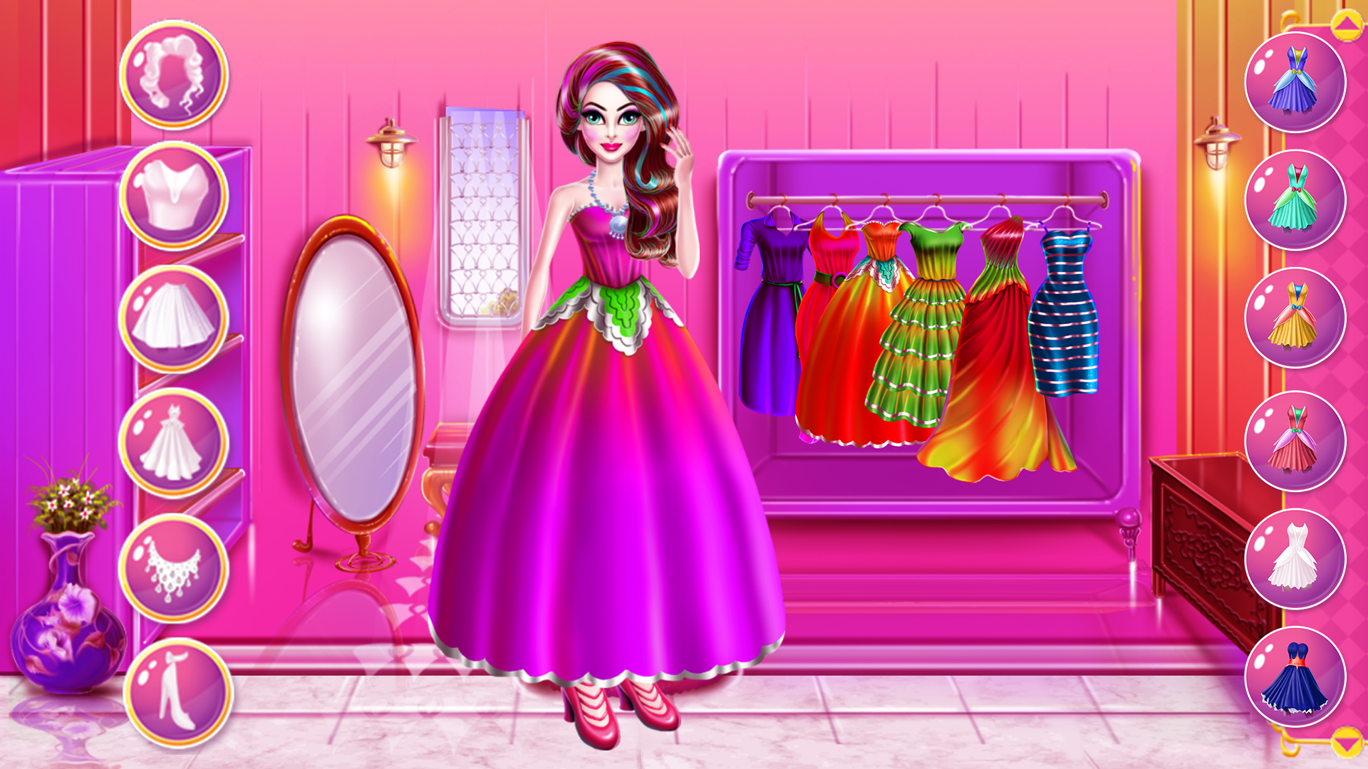 اسکرین شات 1 برنامه Fashion Girl Hair Salon