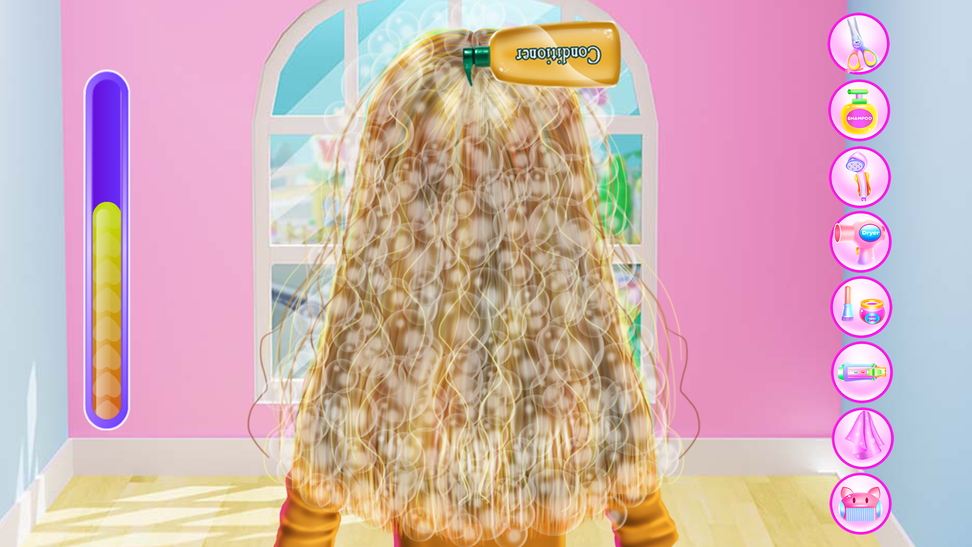 اسکرین شات 4 برنامه Fashion Girl Hair Salon