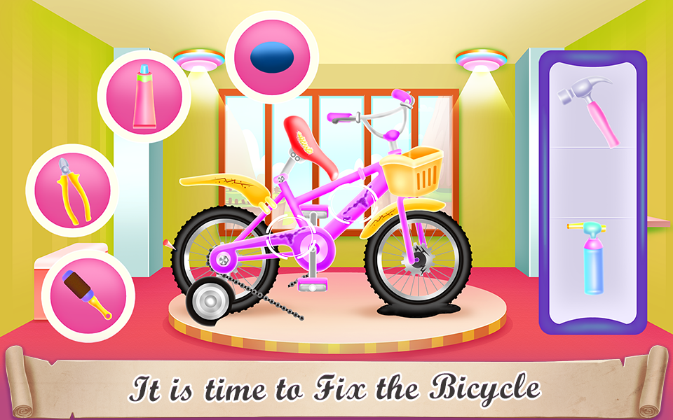 اسکرین شات 6 برنامه Girl Bike Fix & Washing Salon