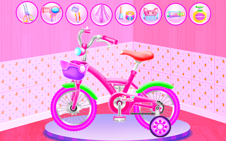 اسکرین شات 1 برنامه Girl Bike Fix & Washing Salon